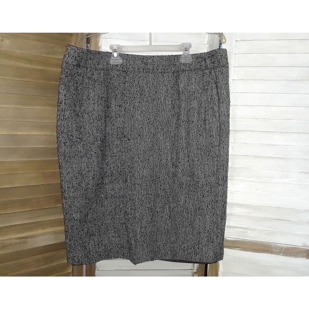 Lane Bryant Women's Skirt Size 18 Wool Blend Lined Side Zip